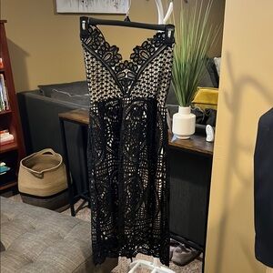 Elegant Black Lace Dress